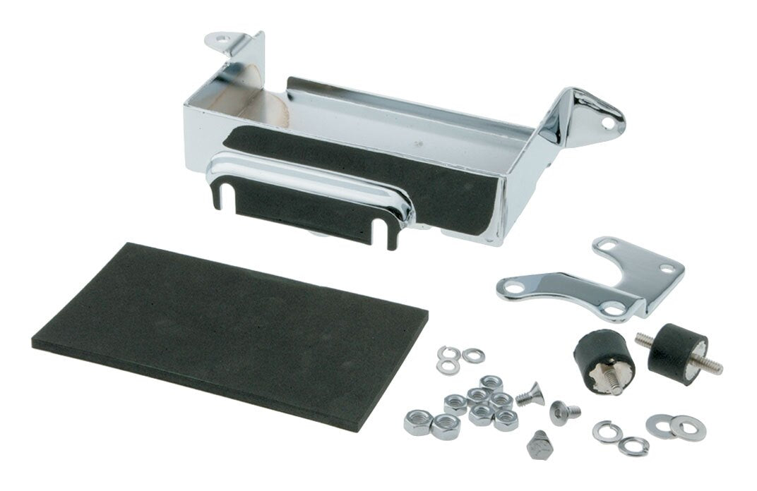 V-Twin Mfg. Battery Carrier Kit For Harley FXE 1980-1984