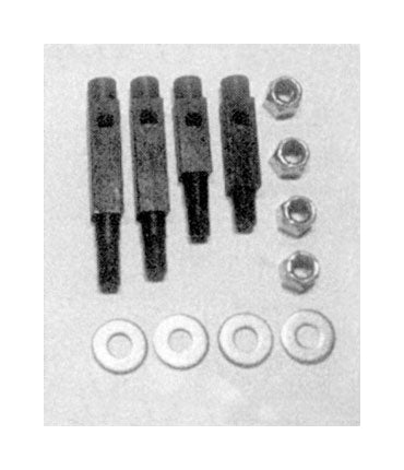 V-Twin Mfg. Black Floorboard Support Kit For Harley WL / G 1933-1973