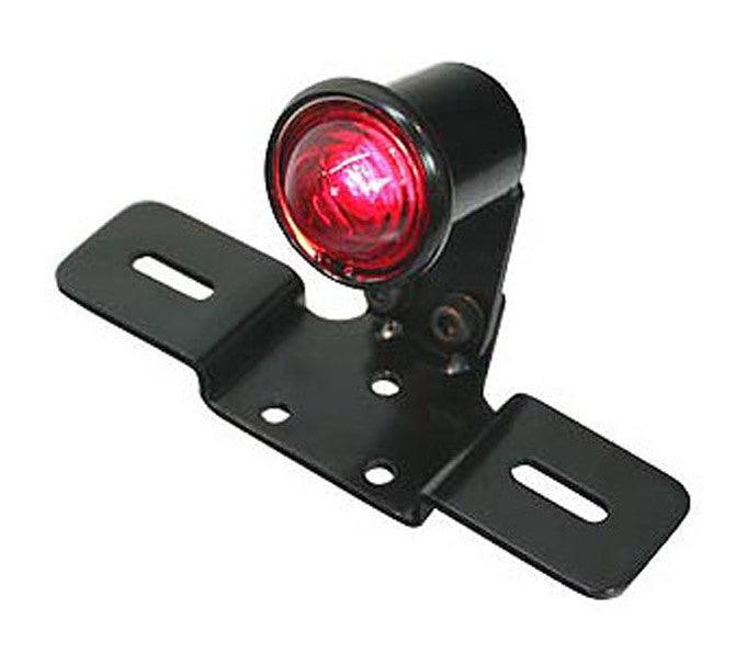 V-Twin Mfg. Black Round Tail Lamp