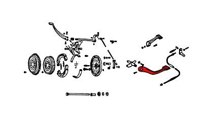 V-Twin Mfg. Brake Pedal For Harley XL 1977-1979