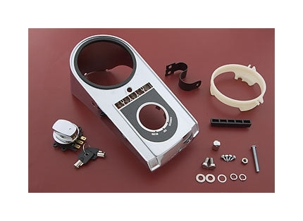 V-Twin Mfg. Chrome Dash Kit For Harley Softail 1996-1999