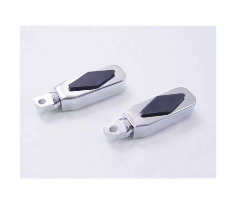 V-Twin Mfg. Chrome Diamond Style Billet Slugger Footpegs