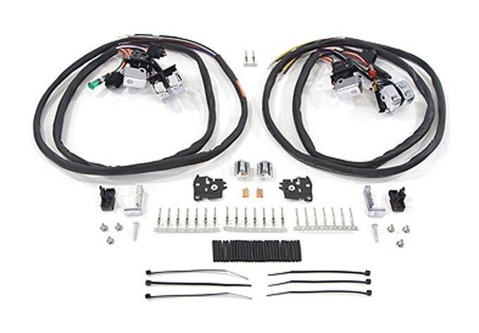 V-Twin Mfg. Chrome Handlebar Switch Kit With Cruise For Harley Touring 2007-2016