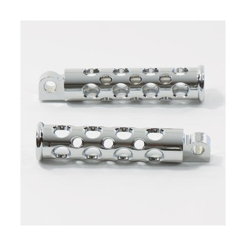 V-Twin Mfg. Chrome Hole Shot Billet Footpegs