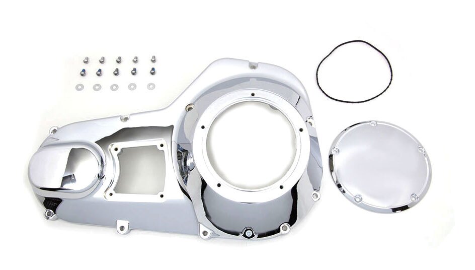 V-Twin Mfg. Chrome Primary Outer Cover For Harley FL FXR 1994-1998