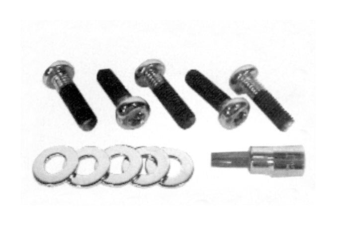 V-Twin Mfg. Chrome Pulley Bolt Set For Harley 1985-1996