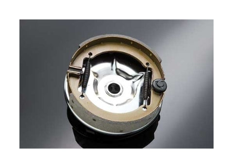 V-Twin Mfg. Chrome Rear Mechanical Backing Plate Kit For Harley FL EL UL 1936-1957