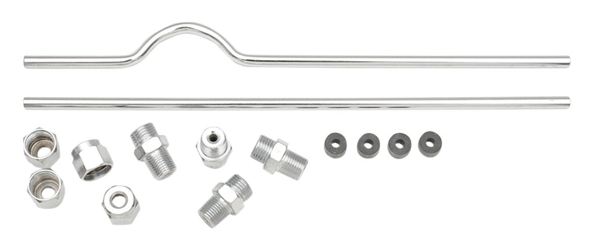 V-Twin Mfg. Chrome Rocker Oil Lines For Harley Sportster 1957-1970
