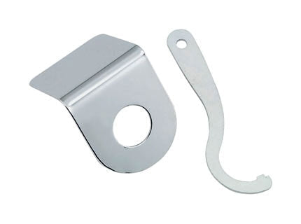 V-Twin Mfg. Chrome Switch Bracket With Wrench For Harley FXR 1982-1990