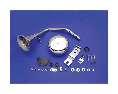 V-Twin Mfg. Chrome Trumpet Horn Kit For Harley Sportster 1957-1985