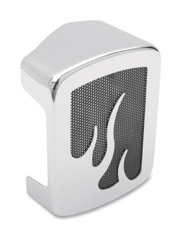 V-Twin Mfg. Flame Chrome Coil Cover For Harley 1965-1999