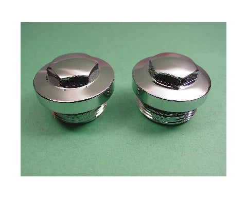 V-Twin Mfg. Hex Head Primary Cover Filler Cap And Clutch Hole Cap For Harley Sportster 1971-1976