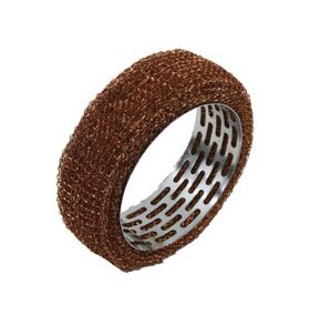 V-Twin Mfg. J-Slot Copper Mesh Air Cleaner Element For Harley 1936-1964