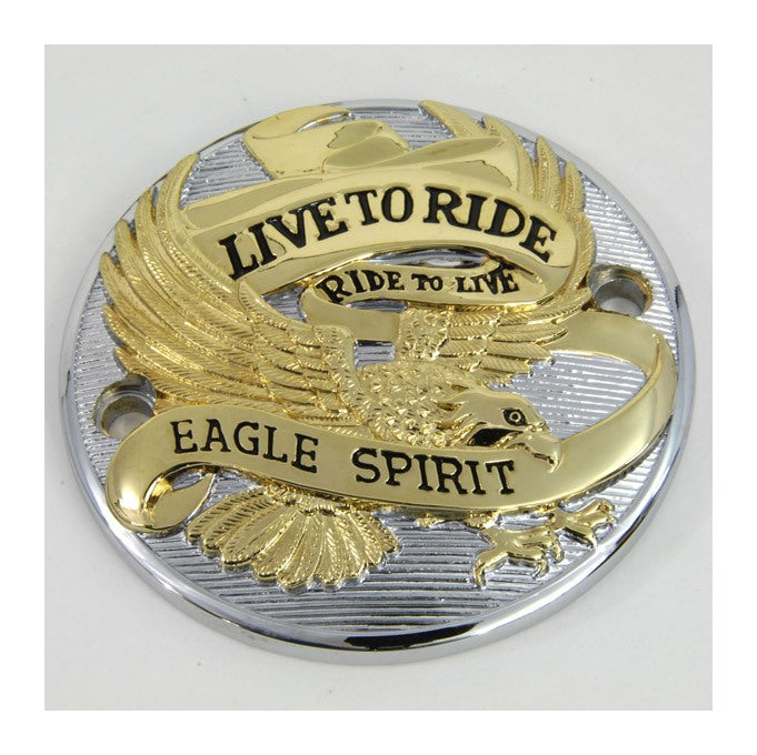 V-Twin Mfg. Live To Ride Points Cover For Harley Big Twin 1970-1999