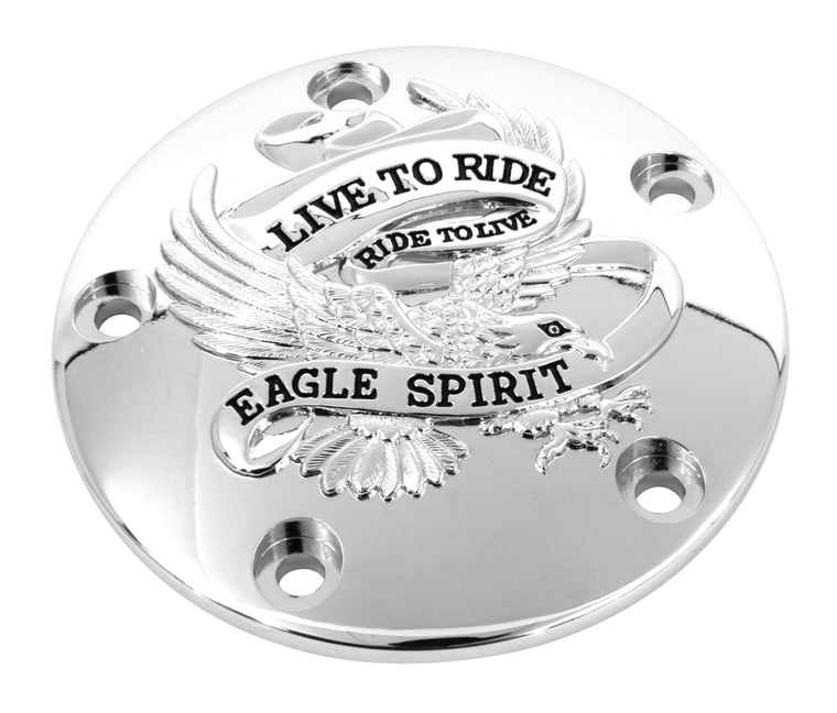 V-Twin Mfg. Live To Ride Points Cover For Harley Twin Cam 1999-2017
