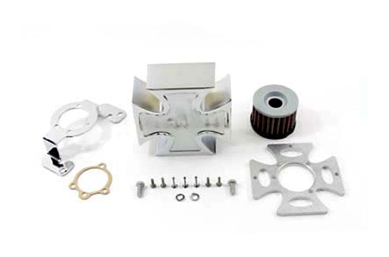 V-Twin Mfg. Maltese Cross Air Cleaner Assembly For Harley EVO 1984-1989