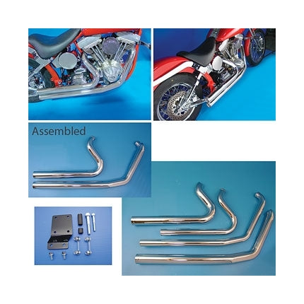 V-Twin Mfg. Maxx-Shot Full Exhaust System For Harley Softail 1984-2006