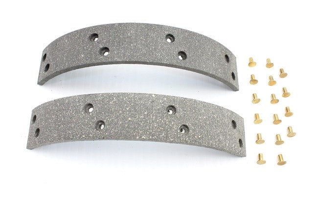 V-Twin Mfg. Rear Brake Shoe Lining With Rivets For Harley FL 1958-1962