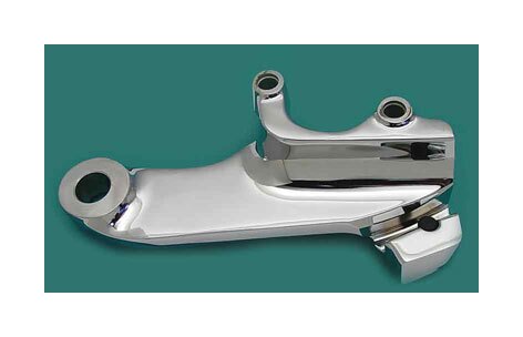 V-Twin Mfg. Rear Chrome Caliper Bracket For Harley Softail 2006-2007