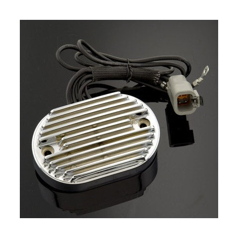 V-Twin Mfg. Replacement Chrome Voltage Regulator For Harley Touring 2002-2003