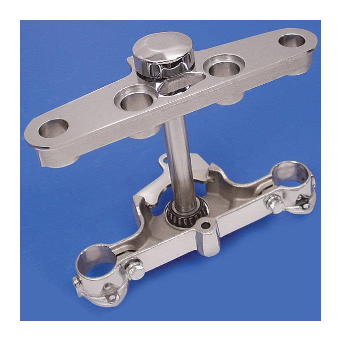 V-Twin Mfg. Replica Chrome Triple Tree Set For Harley FL Softail 1986-1999