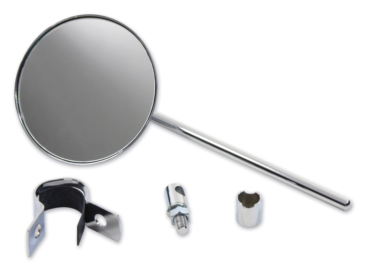 V-Twin Mfg. Replica Round Mirror With Round Stem