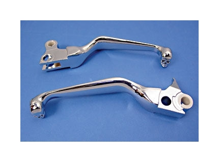 V-Twin Mfg. Skull Lever Set For Harley 1996-2007