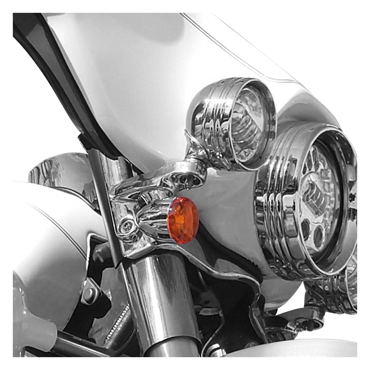 V-Twin Mfg. Spotlamp Bracket Set For Harley Touring 2014-2022