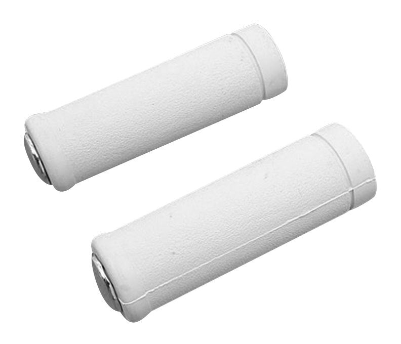 V-Twin Mfg. Stock Style White Grip Set