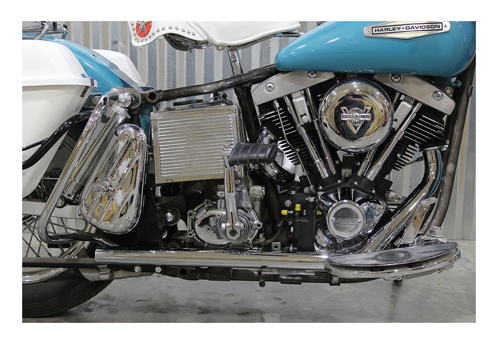 V-Twin Mfg. True Dual Exhaust Header Pipe Set For Harley FL 1970-1984