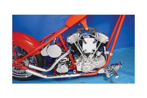 V-Twin Mfg. Upsweep Shotgun Headpipes For Harley FL 1941-1947