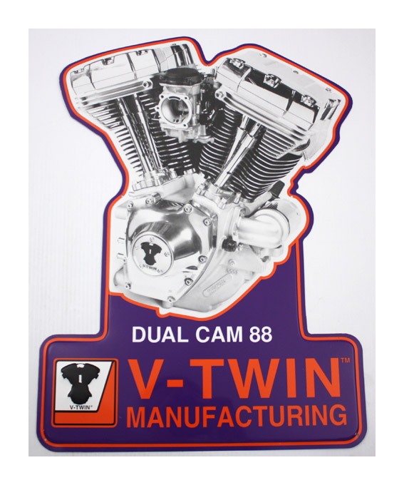 V-Twin Mfg. V-Twin Brand Twin Cam Motor Plaque