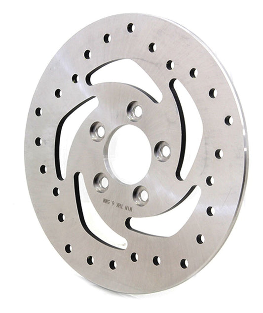  V-Twin Mfg. 10-1/2" Drilled Rear Brake Disc For Harley Sportster 2008-2022