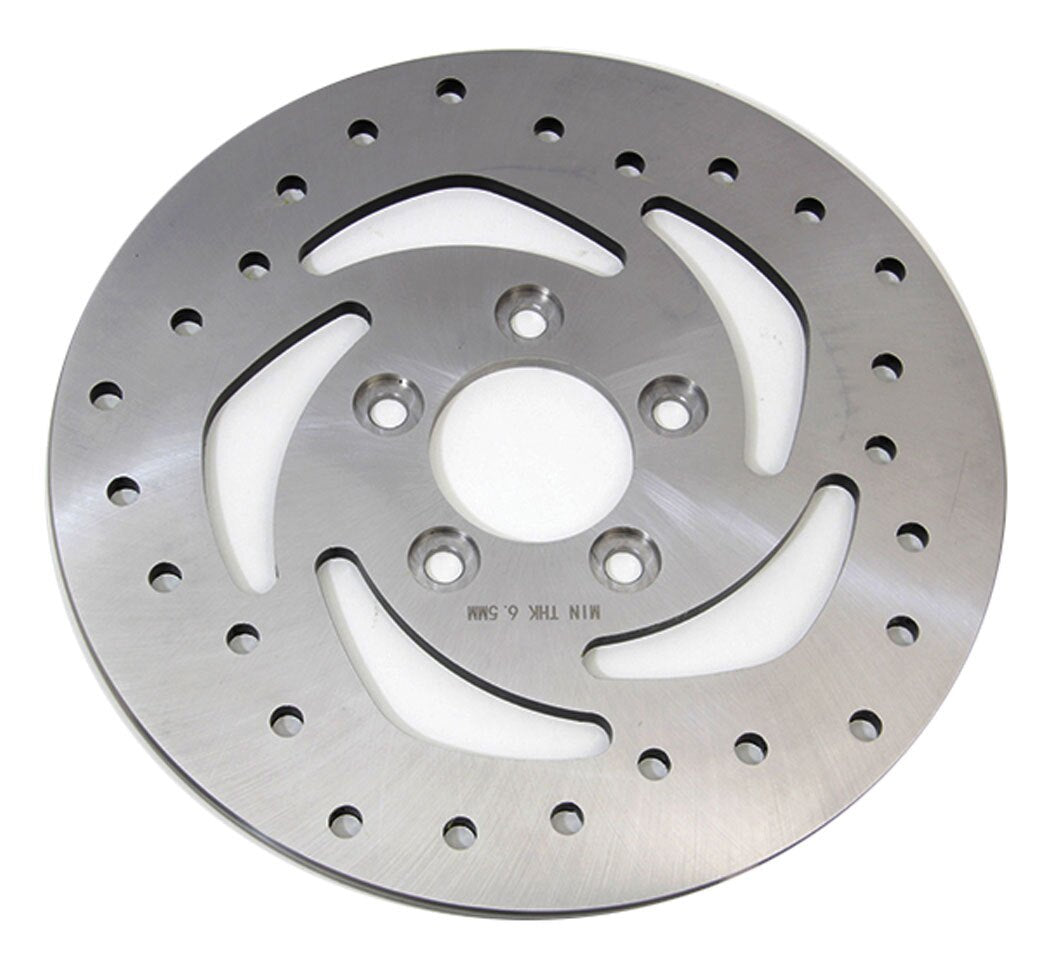  V-Twin Mfg. 10-1/2" Drilled Rear Brake Disc For Harley Sportster 2008-2022