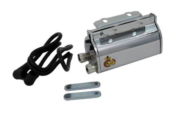  V-Twin Mfg. 12 Volt Replica Coil For Harley FL / EL / UL / VL 1930-1947 Chrome [Previously Installed]