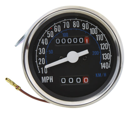  V-Twin Mfg. 140 MPH Speedometer For Harley FX / XL 1973-1983