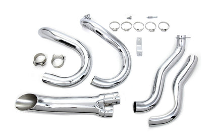 V-Twin Mfg. 2 Into 1 Exhaust Header Set For Harley FL / FX 1970-1984