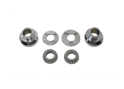 V-Twin Mfg. 3 Degree Raked Fork Neck Cup Kit For Harley FX / FLH / FXST 1949-1987