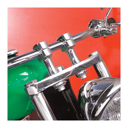  V-Twin Mfg. 3" Steel Chrome Risers