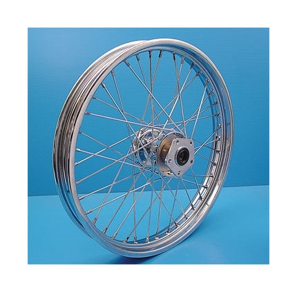 V-Twin Mfg. 40 Spoke Chrome Front Wheel For Harley FXDWG / FXST / FXWG 1984-1995