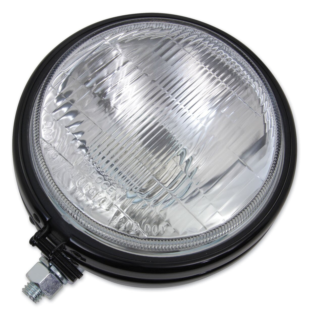  V-Twin Mfg. 5 3/4" Round 12-Volt Headlamp For Harley FX / XL 1960-1973