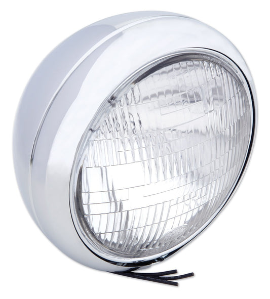  V-Twin Mfg. 7" Round 12-Volt Headlamp Assembly For Harley FL 1949-1984