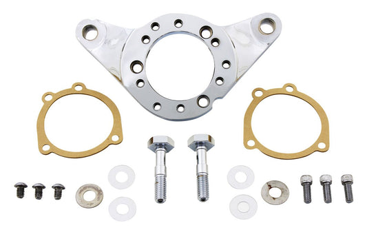  V-Twin Mfg. Air Cleaner Bracket Kit Chrome For Harley Big Twin 1993-2017