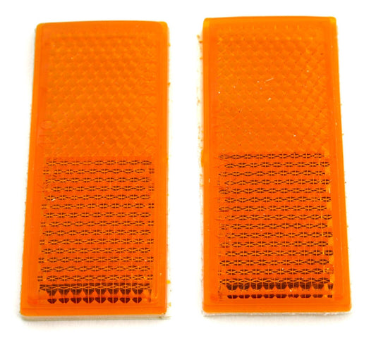  V-Twin Mfg. Amber Rear Fender Reflectors For Harley FXR XL 1979-2000