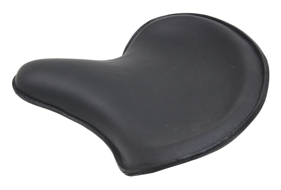  V-Twin Mfg. Black Leather Thin Style Solo Seat For Harley 1930-1984