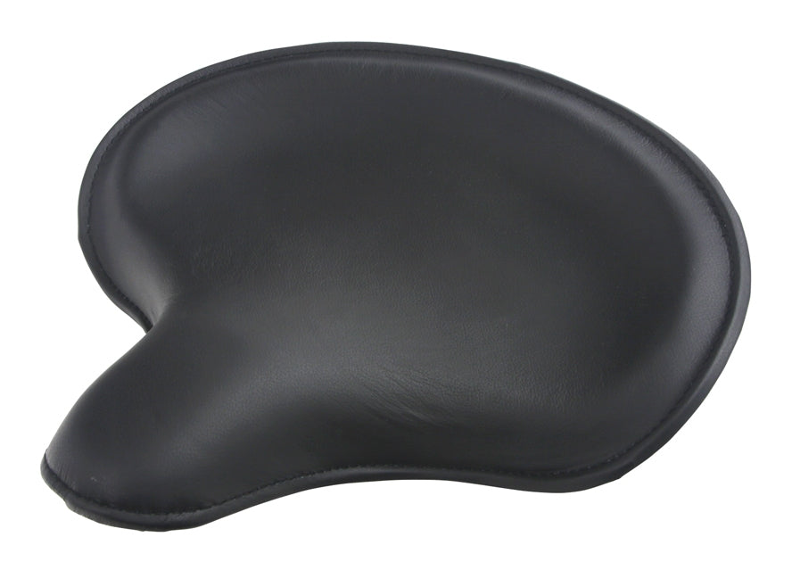  V-Twin Mfg. Black Leather Thin Style Solo Seat For Harley 1936-1984