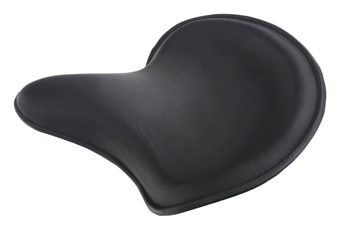  V-Twin Mfg. Black Leather Thin Style Solo Seat For Harley 1936-1984