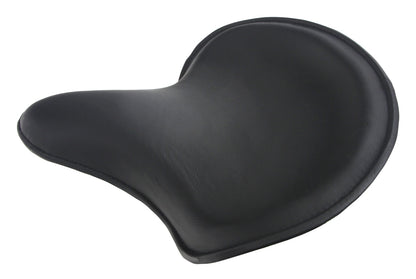  V-Twin Mfg. Black Leather Thin Style Solo Seat For Harley 1936-1984