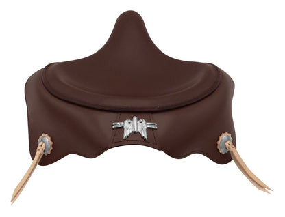  V-Twin Mfg. Brown Leather Solo Seat For Harley 1930-1984