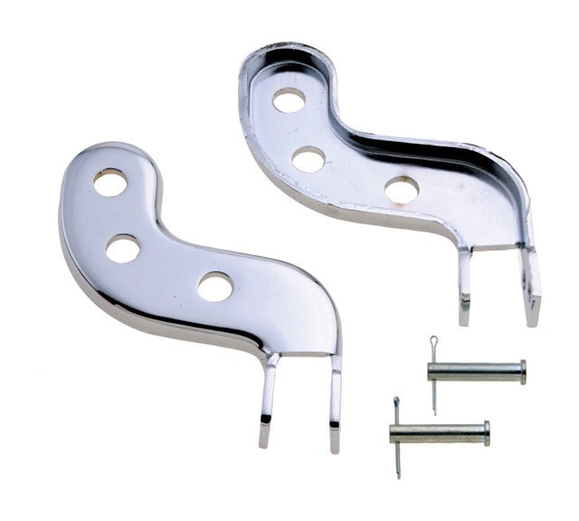 V-Twin Mfg. Buddy Seat Footrest Brackets For Harley FL / EL / UL 1936-1964